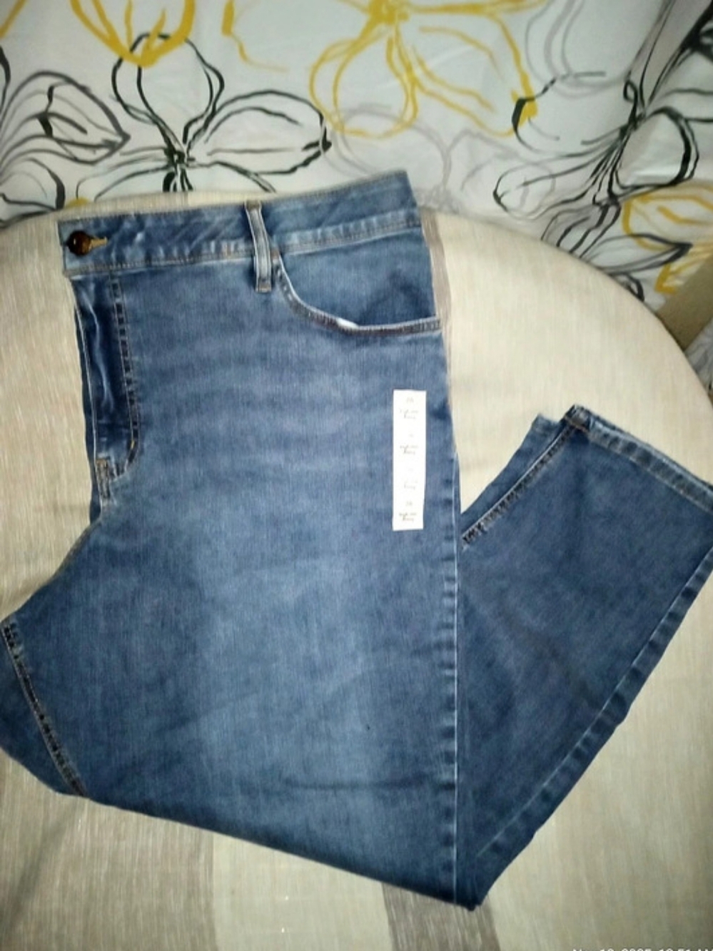New Ava & Viv High Rise Skinny Jeans Blue Waist 26